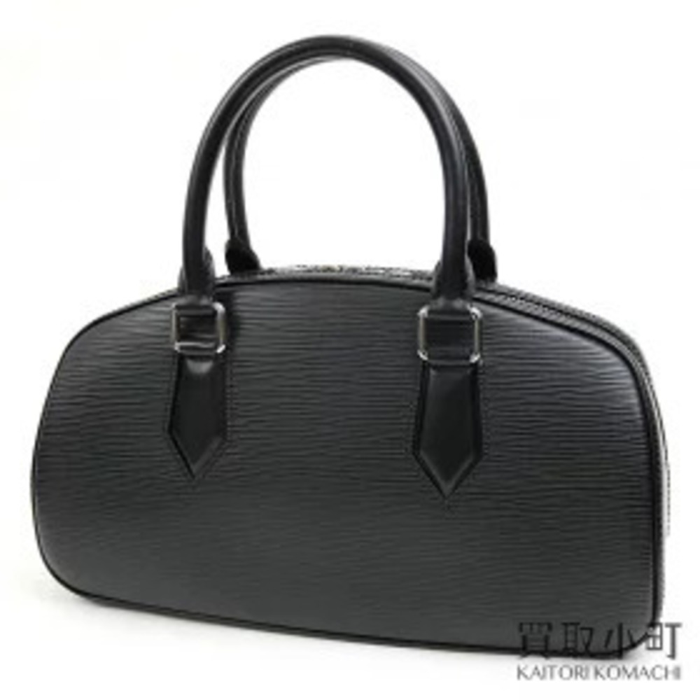 Louis Vuitton Jasmine Epi Noir Black Handbag Boston Bag Black Leather LV